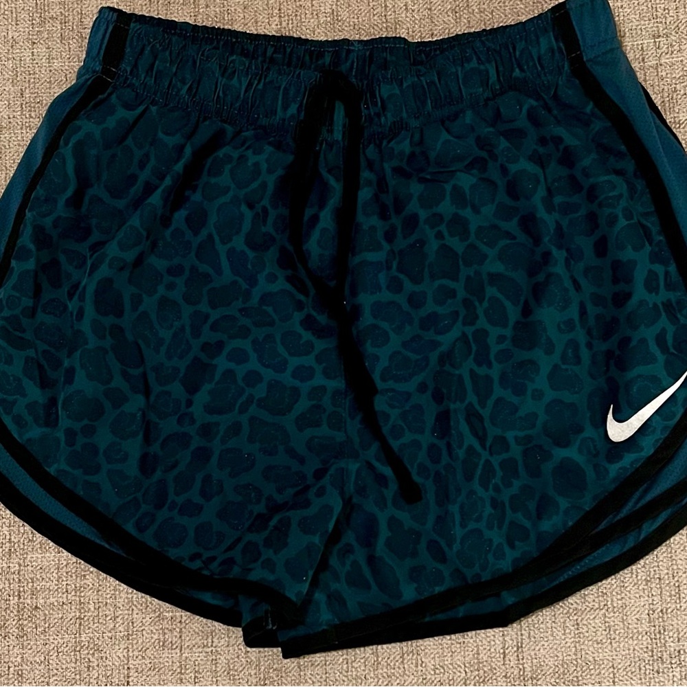 Nike Blue Athletic Shorts Moisture-Wicking Design
